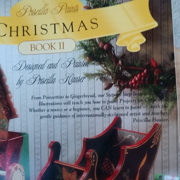 Priscilla Paints Christmas Book II #1709 Illustrated - Picture 2 of 10